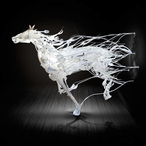 3D Impressionism – Animal sculptures in motion made of reclaimed ...