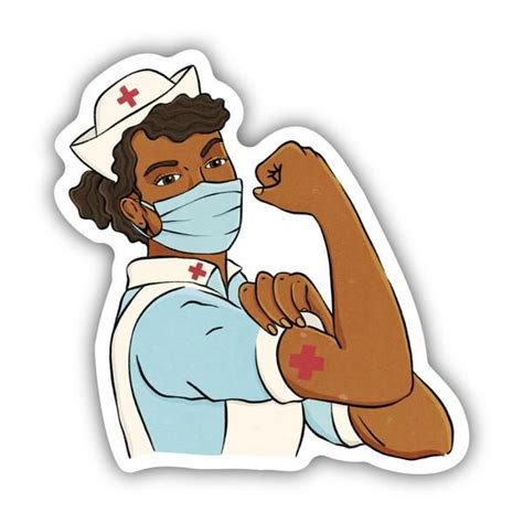 Nurse Stickers | Nurse stickers, Rosie the riveter, Nurse