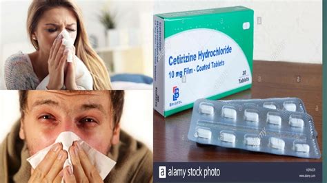 Cetirizine hydroclhoride 10mg tablets uses and side effects - YouTube