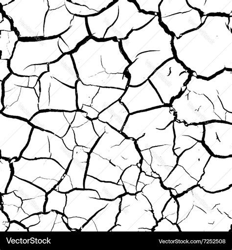 Texture cracked surface Royalty Free Vector Image