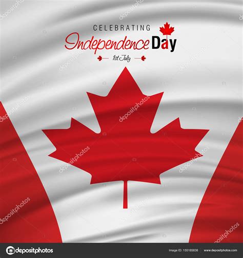 Canada Waving Flag Stock Vector Image by ©ibrandify #155185838