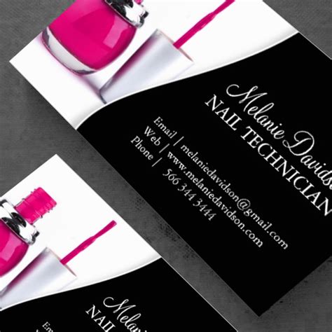 Nail Technician Business Cards