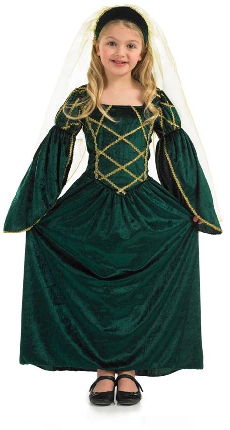 Renaissance Clothing for Girls | Girls Medieval Tudor Princess Fancy Dress Costume, Girls E ...