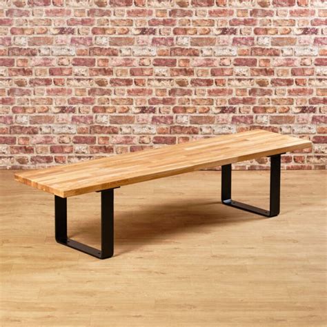 Discovery Dining Bench with Solid Oak Seat - Woodberry