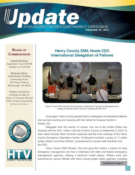 Henry County Update - Newsletter by Henry County Government - Issuu