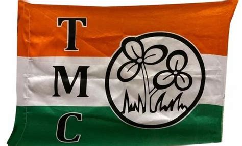 Printed Flying Tmc Party Flag, Size: 5 X 6 Inch at Rs 5/piece in ...