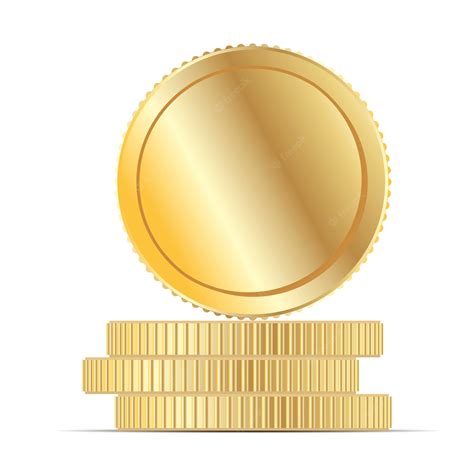 Premium Vector | Gold Coin Money Stack Flat vector Illustration.