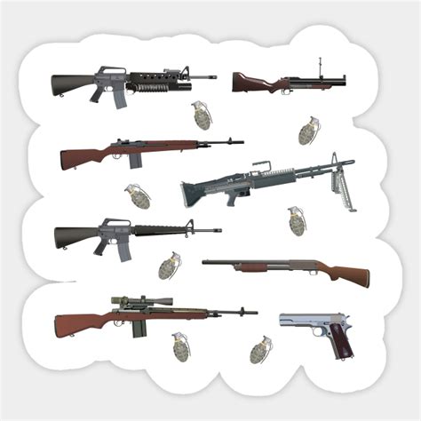 Vietnam War American Weapons - Vietnam War American Weapons - Sticker | TeePublic