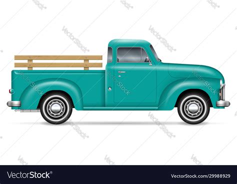 Classic pickup truck Royalty Free Vector Image