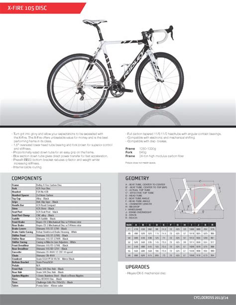 Ridley Frame Size Guide | Webframes.org