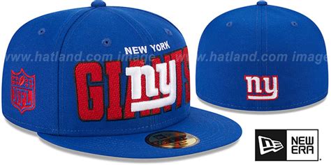 New York Giants 2023 NFL DRAFT Royal Fitted Hat by New Era