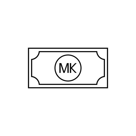 Malawi Currency Symbol, Malawian Kwacha Icon, MWK Sign. Vector ...