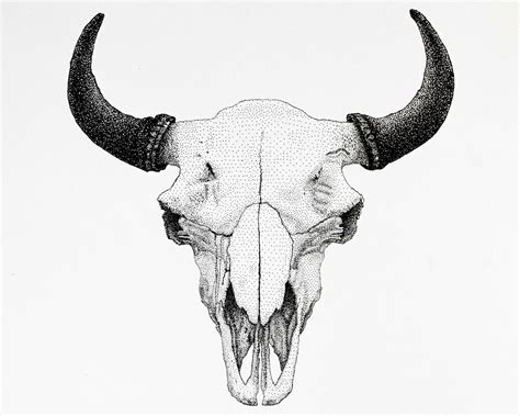 Bison skull | Bull skull tattoos, Bull tattoos, Bison skull