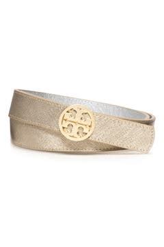 Tory Burch Reversible Metallic Leather Belt | Nordstrom