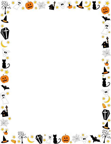 Halloween Border: Clip Art, Page Border, and Vector Graphics | Halloween borders, Halloween ...