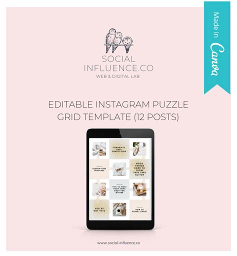 Canva Instagram Puzzle Template