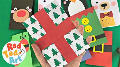 Super Simple Gift Box Christmas Card DIY - Gift - Present - 5 minute card making ideas for ...