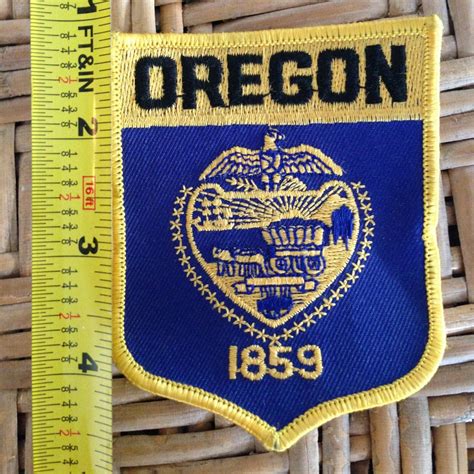 Oregon State Flag Vintage Travel Patch | Etsy