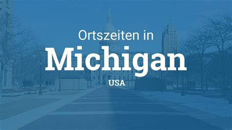 Uhrzeit in Michigan, USA