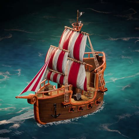 Just a random cute pirate ship .. by Yamam Suliman on Dribbble