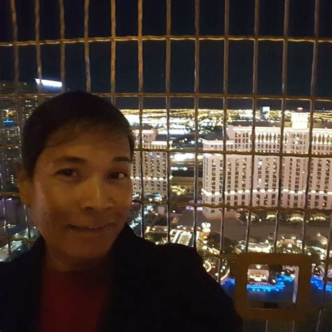 The view of Las Vegas from the observation deck of the Eiffel Tower Experience at the Paris ...