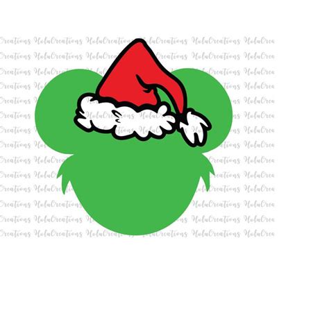 Christmas Cut Files, Christmas Svg Png, Grinch Santa Hat Svg - Inspire ...