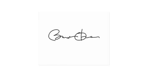 Barack Obama Signature Series (Black) Postcard | Zazzle.com