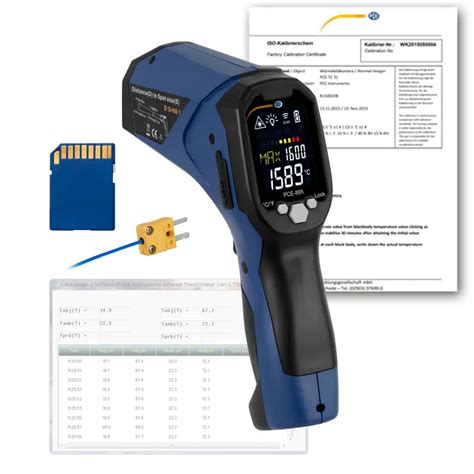 Infrared Thermometer PCE-895-ICA incl. ISO Calibration Certificate | PCE Instruments