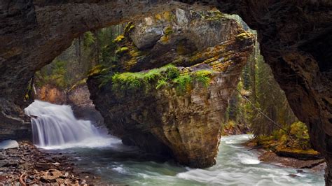 Bing HD Wallpaper Mar 10, 2018: Johnston Canyon in Banff National Park, Alberta, Canada - Bing ...