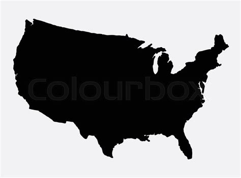 The United States of America map ... | Stock vector | Colourbox