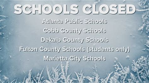 North Georgia school closings due to Tuesday winter weather | List ...