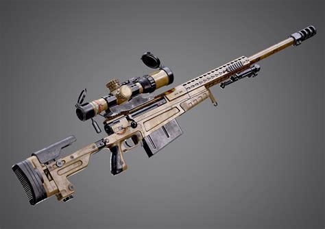 3D model AX-50 Sniper Rifle AAA FPS Game Ready Weapon Asset VR / AR / low-poly | CGTrader