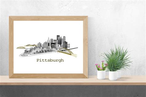 Pittsburgh Skyline Pittsburgh Artwork Pittsburgh Print - Etsy in 2022 ...