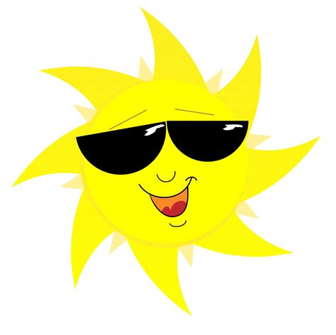 Smiling Sun Face In Sunglasses Free Stock Photo - Public Domain Pictures