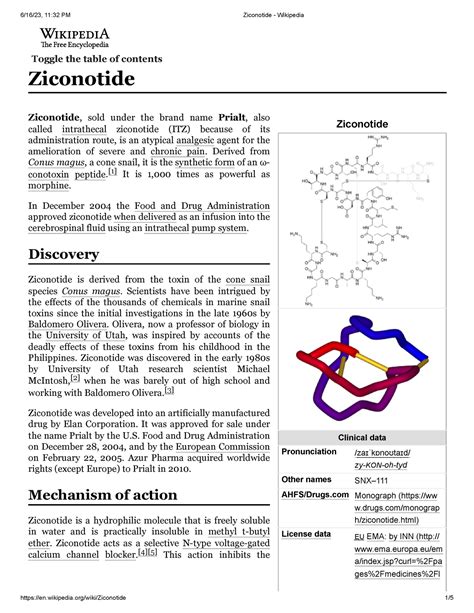 Ziconotide - International Business - Studocu