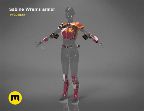 Sabine Wren’s armor – Star Wars Rebels – 3Demon - 3D print models download