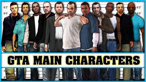 GTA main characters evolution [Grand Theft Auto 1 - Grand Theft Auto 5] - YouTube