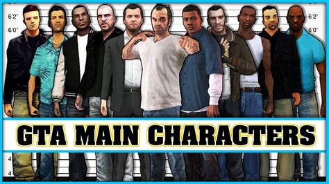 GTA main characters evolution [Grand Theft Auto 1 - Grand Theft Auto 5 ...