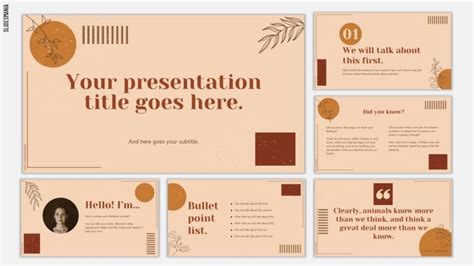 Minimal Brown | Free PowerPoint template & Google Slides theme