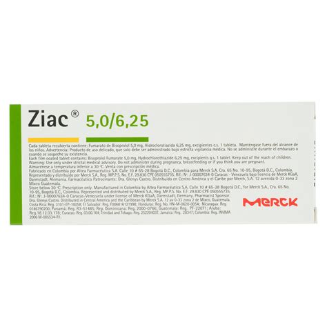 Comprar Ziac 5/6.25Mg X30 Tab X Caja | Walmart Costa Rica