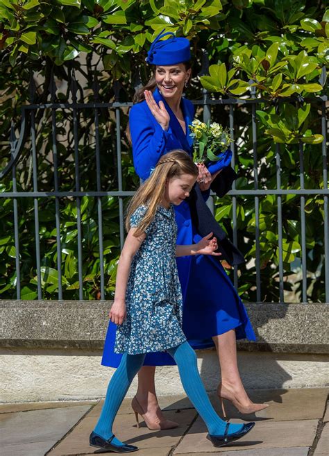 Prince William, Princess Kate and kids coordinate in royal blue for ...