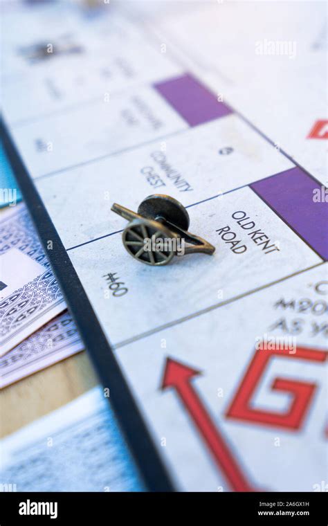 A player lands on the go square while playing a game of Monopoly on the 80th anniversary edition ...