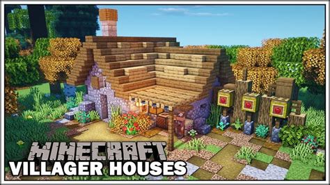 Minecraft Villager Houses - THE FLETCHER - [Minecraft Tutorial ...