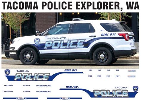 Tacoma Police, Washington – Explorer – Bilbozodecals