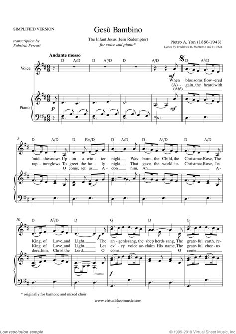 17+ Gesu Bambino Sheet Music Pdf Free - JeeshanYakub