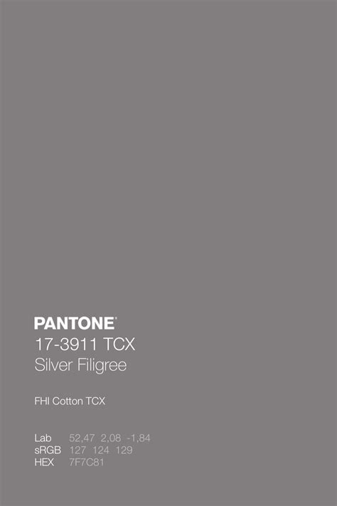 PANTONE 17 3911 TCX Silver Filigree Color Code | Summer color palette, Pantone colour palettes ...