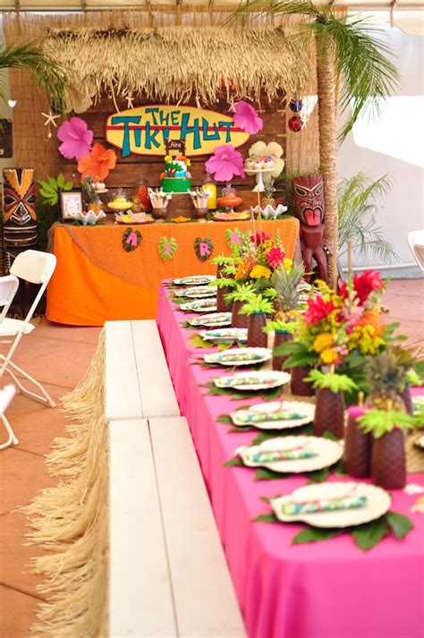 Kara's Party Ideas Tiki Hut Luau Party | Kara's Party Ideas