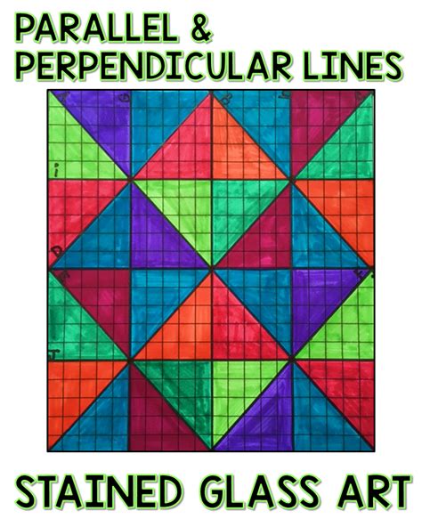 Parallel and Perpendicular Lines Activity | Parallel and perpendicular lines, Math art projects ...