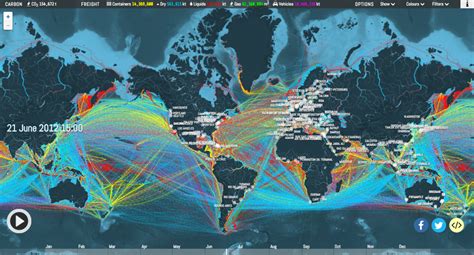 Map lets you visualize shipping traffic around the world | Canadian Geographic