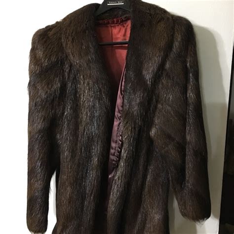 Jackets & Coats | Women Otter Fur Coat Size 1214 | Poshmark